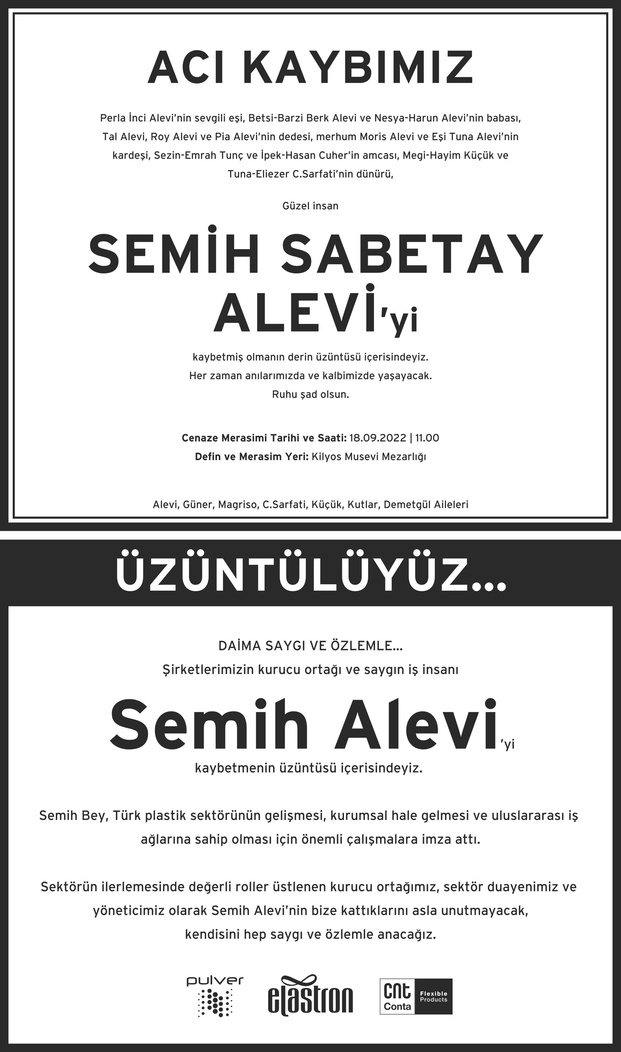 Pulver tam sayfa vefat duyurusu