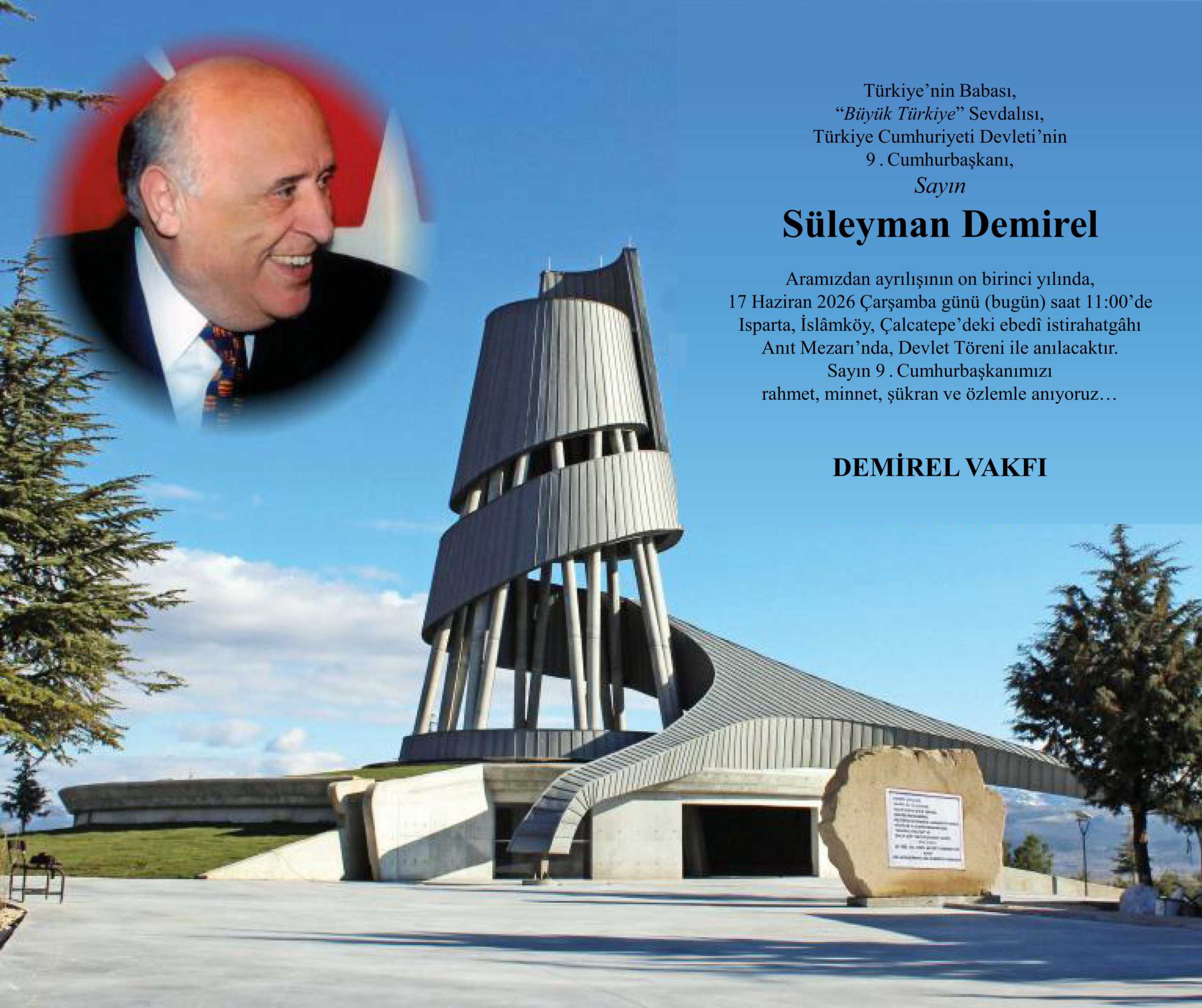 Süleyman Demirel anma çalışması